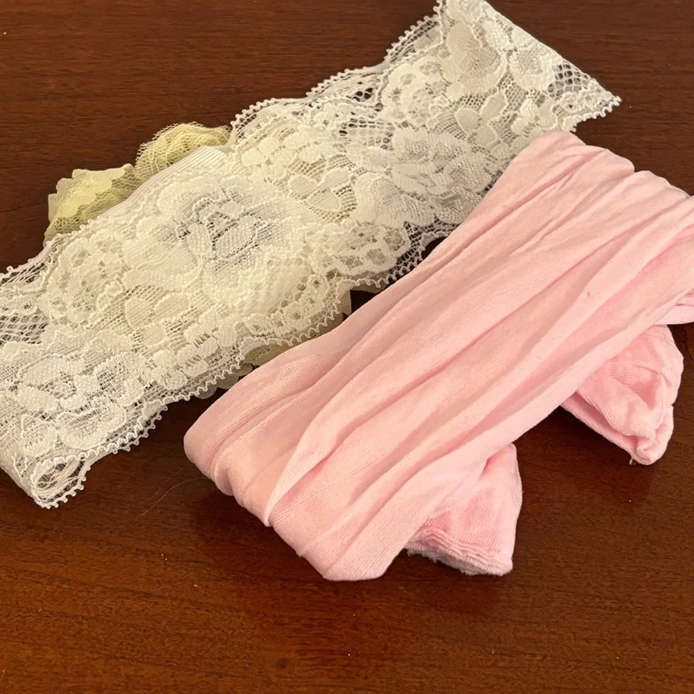 Baby Bling Lace & Chiffon Ruffle Flower Bow Wide Headband Wraps